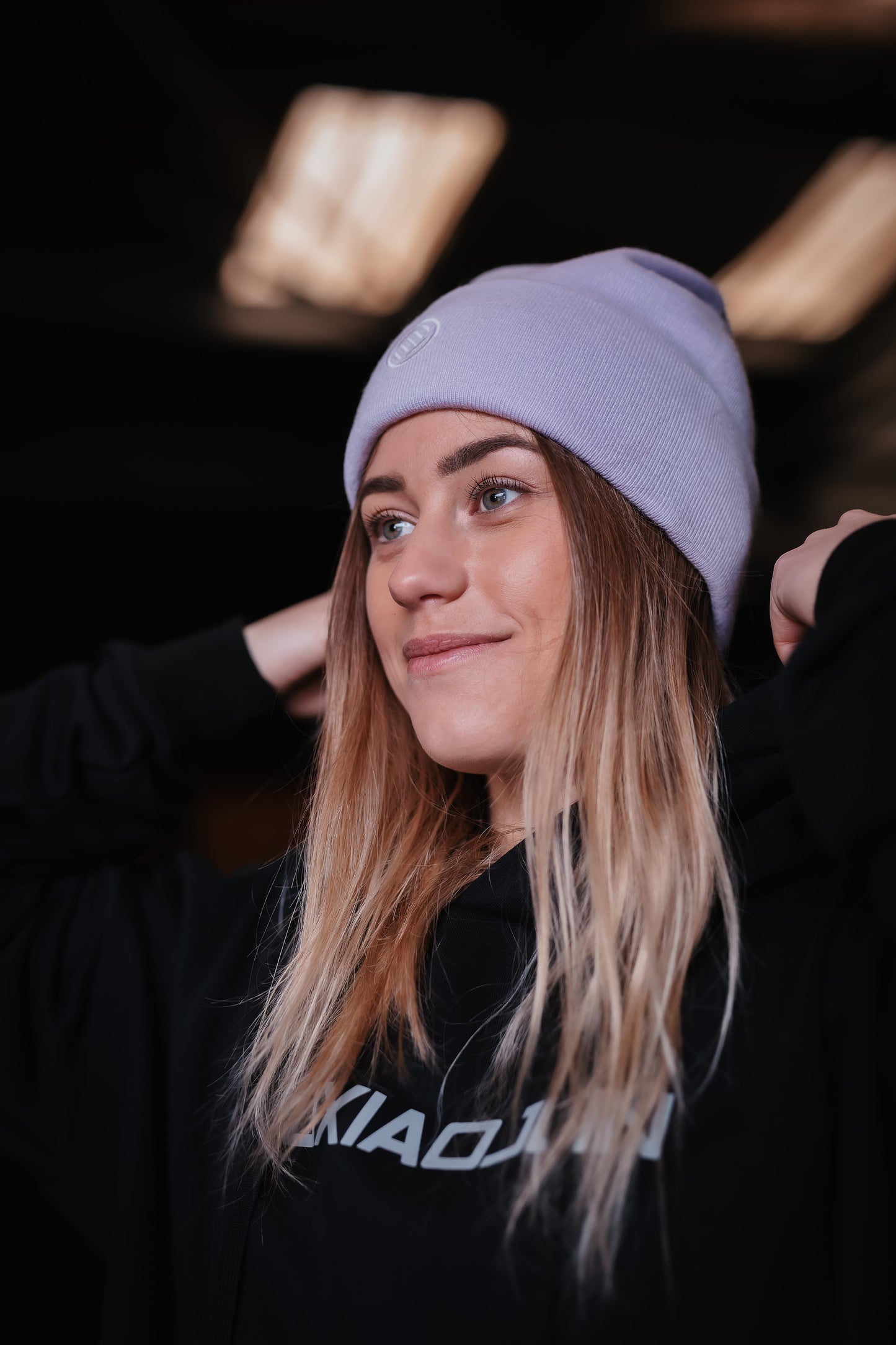 Bonnet côtelé en laine LUXIAOJUN – Unisexe