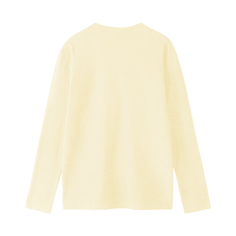 T-shirt manches longues unisexe Crème